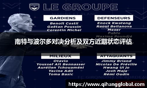 南特与波尔多对决分析及双方近期状态评估